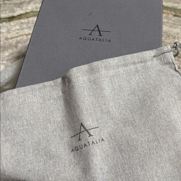 NEW Aquatalia Flyn Multi Tone Beige Canvas Espadrille Sneakers Sleep Bag s11/41 - Picture 5 of 11